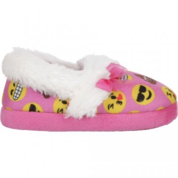 Austin Trading Co. Austin Trading Co. Girls' Emoji A-Line Slippers With Bow 